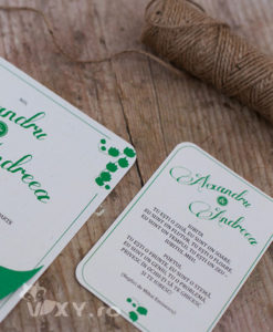invitatie nunta, invitatie personalizata, invitatie lacramioare, invitatie verde, invitatie nunta deosebita, vixy.ro, lacramioare, invitatie personalizata tematic, nunta tematica lacramioare