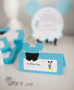 place card Mickey, place card personalizat Mickey, tema botez Mickey Mouse, petreceri tematice Mickey, vixy.ro, Mickey Mouse, place card botez Mickey, place card handmade